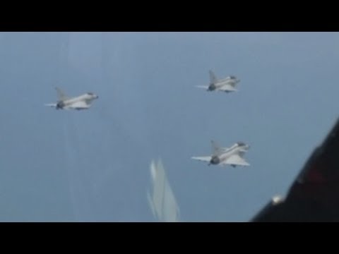 Missile fire lights up China skies during fighter jet drills