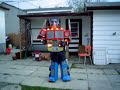 Optimus prime costume into truck only