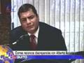 correa reconoce discrepancias con alberto acosta
