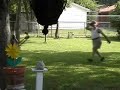 Mowing the lawn