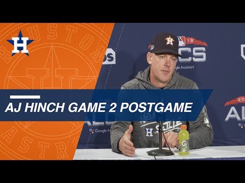 Video: ALCS Gm2: Hinch discusses Game 2 loss to the Red Sox