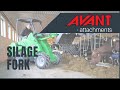 Silage Fork, Avant 300-700 Series attachment