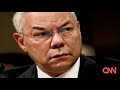 former secretary of state colin powell makes the case for war with iraq to the united nations. however unlike how he's been characterized, this broadcast shows that despite colin powell's skepticism he was manipulated and misled just like the rest of us.
