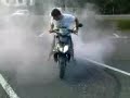 My Honda x8r burn out