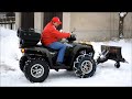 Suzuki Kingquad 700 Schneeschieben Eigenbau Schneeschild by Quadronny