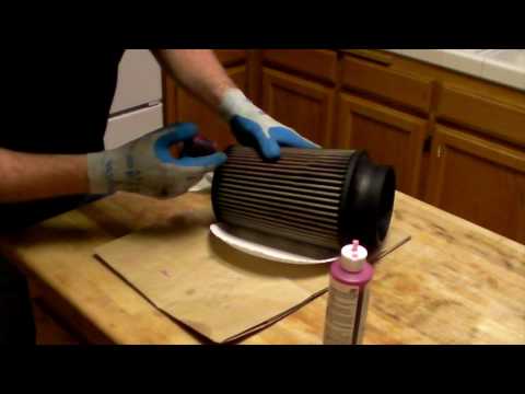 how to clean and oil k&n air filter
