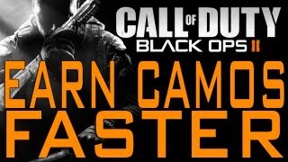 Black Ops 2 - How to Earn Weapon Camos Faster (Call of Duty BO2 Gold Diamond Gun Camo)