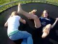 amanda stephanie and ii on the trampoline 2