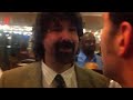 Was at #wrestlemania this weekend and saw @realMickFoley...check out this guy yelling at him at a hotel signing. Talk about tension.