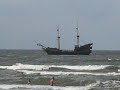 The tourist ship in Miedzyzdroje, Poland and the Baltic Sea