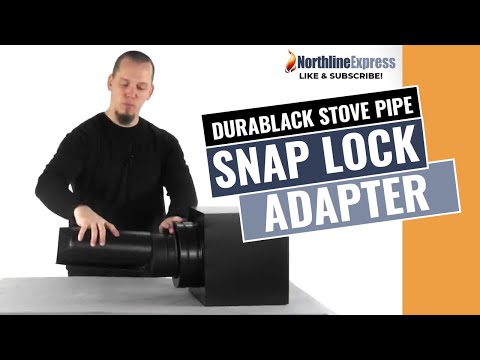 how to snap lock stove pipe