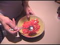 making tomato and garlic relish