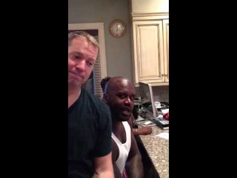 Gary Owen gets Shaq's help at 24 Fitness