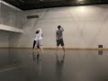 so if you become a dance major at asu you will have to take robert kaplans class, rhythmic theory. in his class towards the end of the semester you make up movement that is rhythmically pretty intense. then for a final project you take bits of that and put it into an improv. so my group showed ours at the 