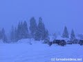 VERY HEAVY SNOW during California Blizzard - January 5, 2008