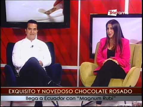 Exquisito y Novedoso Chocolate Rosado llega a Ecuador con Magnum Rubí