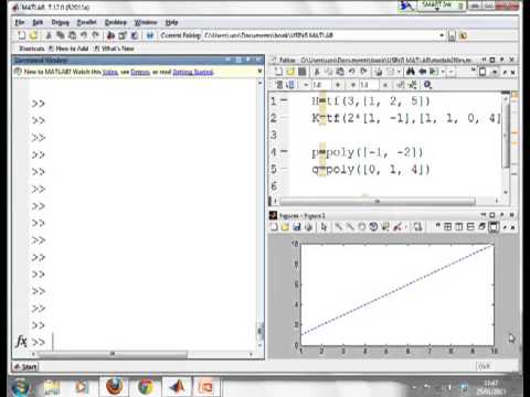 how to define tf in matlab