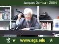 Jacques Derrida at European Graduate School EGS 2004 1/11