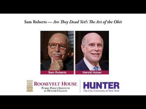 Sam Roberts — Are They Dead Yet?: The Art of the Obit