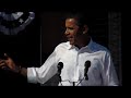 Barack Obama speaks to West Philadelphia on October 11, 2008