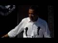 Barack Obama speaks to West Philadelphia on October 11, 2008