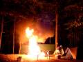 playing with fire . and camping fuel