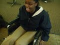 Brittnay in my wheel chair Brittnay in my wheel chair