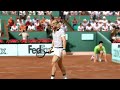 It's the classic match up of Borg vs McEnroe, though somehow McEnroe is also commentating. How does he do it?