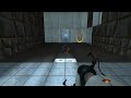 this is my tutorial on how to abh (accelerated back hop) in portal. this can also be used in half-life 2 episode 2.

note: you can abh without using crouch, but you don't gain speed as quickly. when you crouch and jump, you actually hit the ground 2 times per jump, so its faster since you gain more speed per jump.