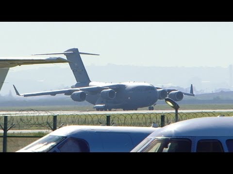 Barack Obama's Visit to Africa, Boeing C-17 Globemaster III Lands at Cape Town International