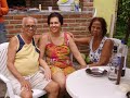 Familia Freire e Carvalho na casa de praia do Sargi