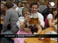www.euronews.net Thousands of people crowded for the Bier celebrations in Munchen, Deutschland.