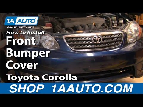 How To Install Replace Front Bumper Cover Toyota Corolla 03-08 1AAuto.com