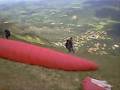 Preparativos e decolagem de parapente na Serra da Moeda