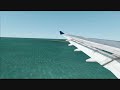FSX- A340 Landing at St. Maarten (Wing View)