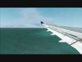 FSX- A340 Landing at St. Maarten (Wing View)