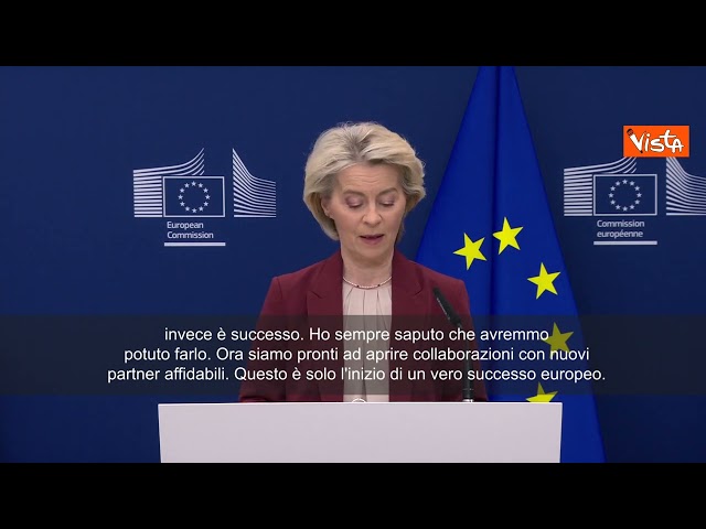 Von der Leyen: Stop al gas russo dal 2027, giorno storico per Ue