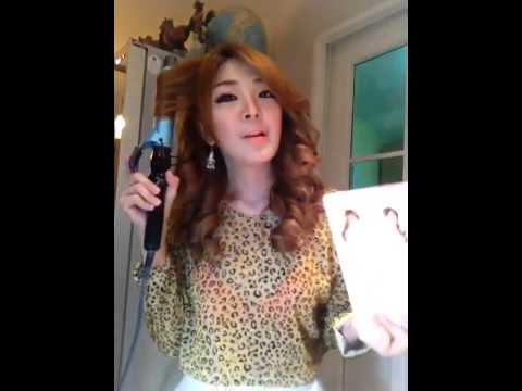 การม้วนผม - Hello Ladies!!! หญิงแย้มาสอนสาวๆ ม้วนผมแบบสาว Sexy สุดแซ่บส์ ง๊ายยง่ายยย ด้วยแกนม้วนผม LE'SASHA Jumbo Plus 32 mm....