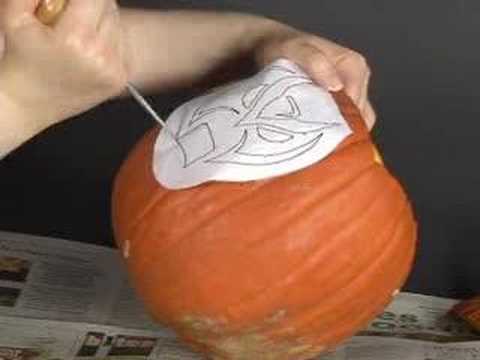 How To Carve A Pumpkin: Stencil Transfer