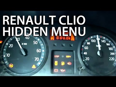 how to reset service on renault clio