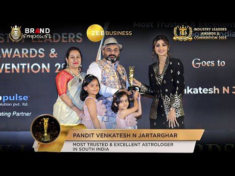 Pandit Venkatesh N Jartarghar won Most Trusted & Excellent Astrologer in South India Award| ILA 2023