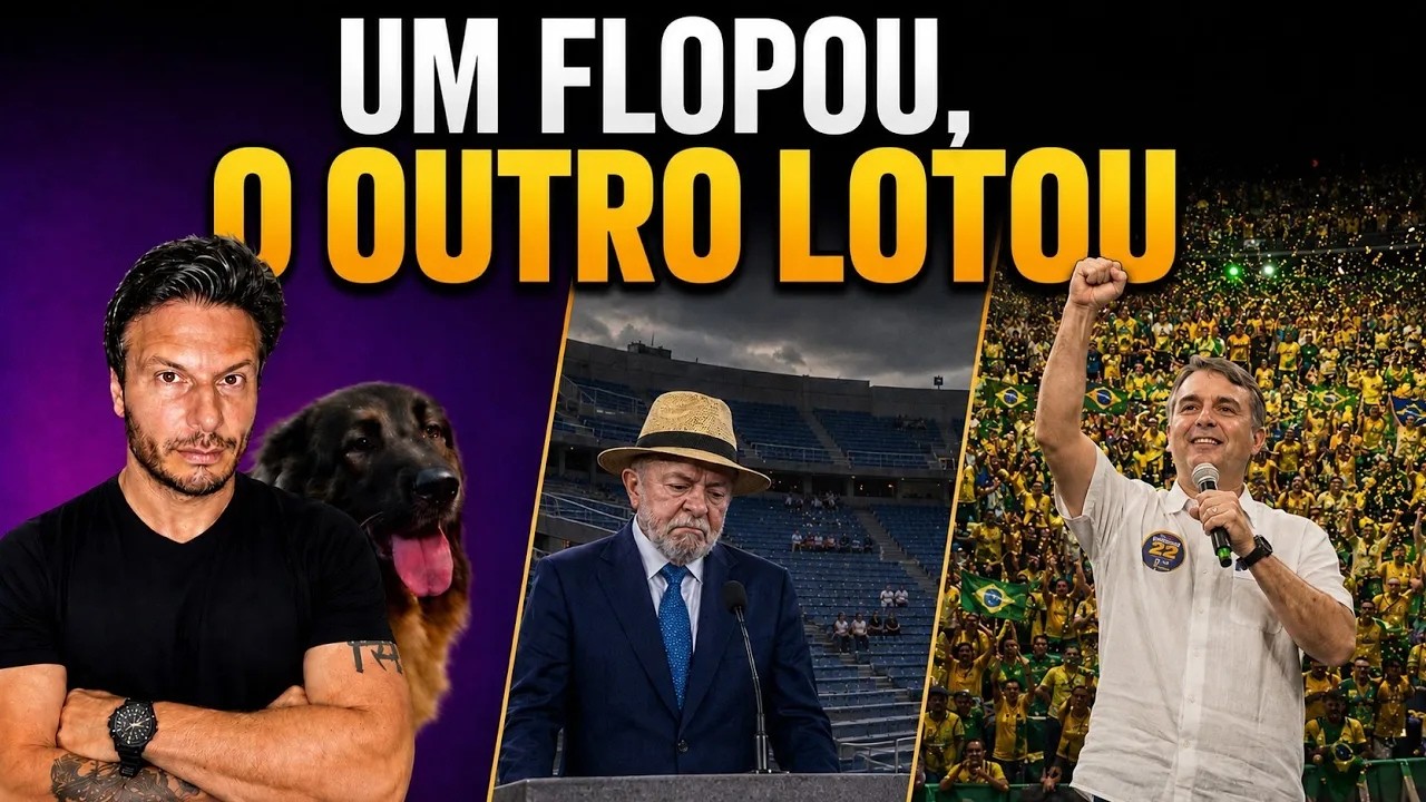 LULA DISCURSA PARA ESTÁDIO VAZIO E FLÁVIO BOLSONARO LOTA O MARACANÃZINHO!