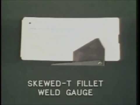 how to use skew-t fillet weld gauge