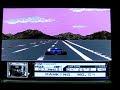 gameplay footage of a cool little racer which is like the love child of pole position and rad racer! it was developed by data east. i know the menu screens are blurry, try as i might, my camera hates text on a black backround