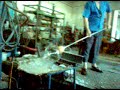 Produção de um candeeiro de vidro Produção de um candeeiro de vidro