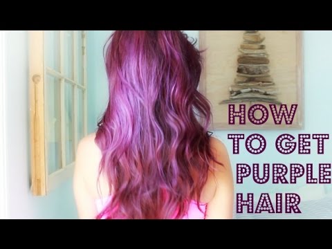 how to color red hair purple