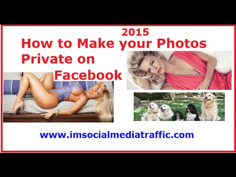 how to set fb pictures to private