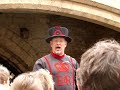 Beefeater guide Tower London