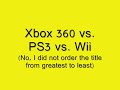 Xbox 360 vs. PS3 vs. Wii