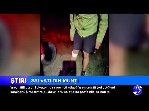 Salvați din munți, după mai multe zile